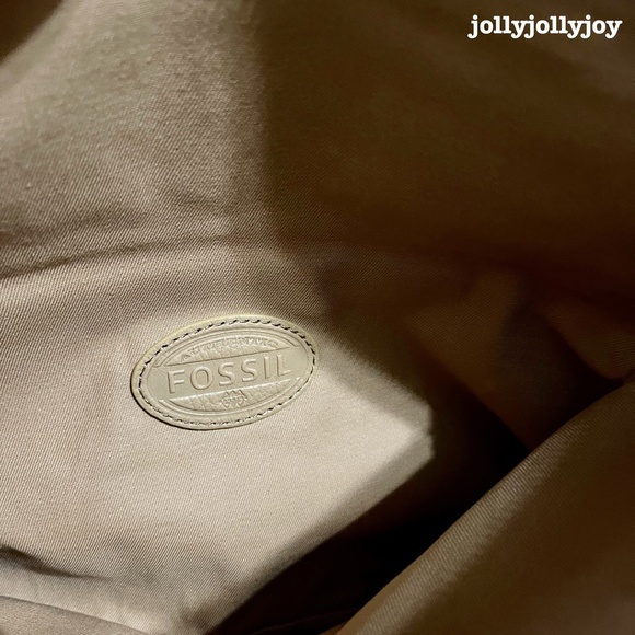 NWOT Fossil Preston Large Pink/Violet Straw Leather Folder Wristlet Pouch - Picture 10 of 12